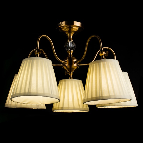 Люстра стельова Arte Lamp 5x40 Вт мідний A1509PL-5PB 