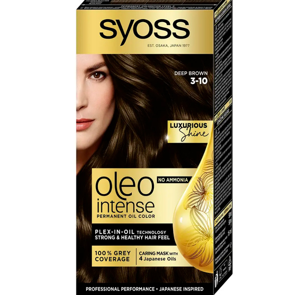 Фарба для волосся Syoss Oleo Intense №3-10 глибокий каштановий 100 мл