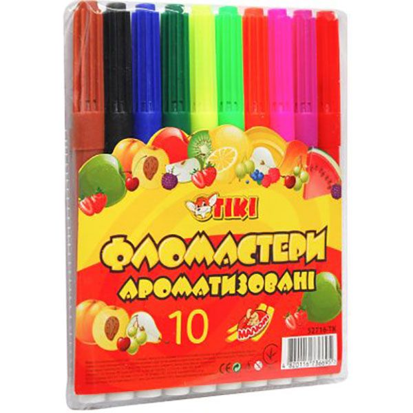 Фломастеры ароматизированные 10 шт. 52716-ТК Тікі