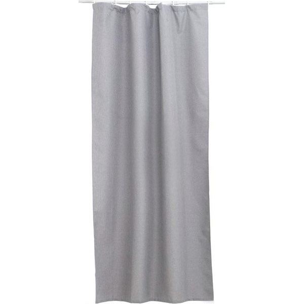 Штора-блэкаут Underprice Faux Linen серая 150x275 см