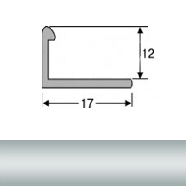 Порожек алюминиевый АП-12 анодированный TIS 2700 мм серебро