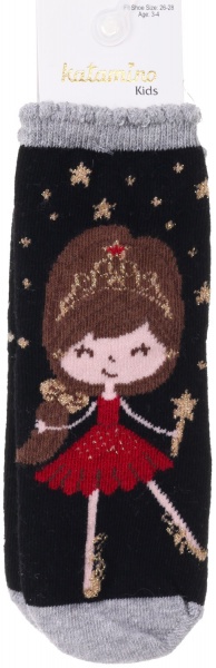 Носки для девочек KATAMINO K20217 р.3-4 черный 