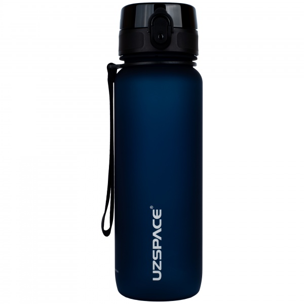 Пляшка для води Uzspace Frosted 3053 800 мл темно-синій