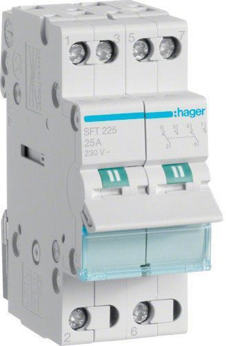 Переключатель Hager I-0-II 2P 40А 2М SFT240