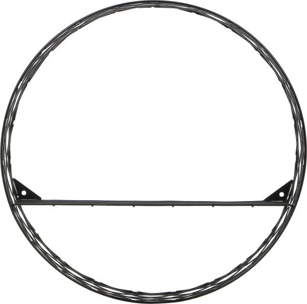 Полка Лидс 400x400 мм черный 