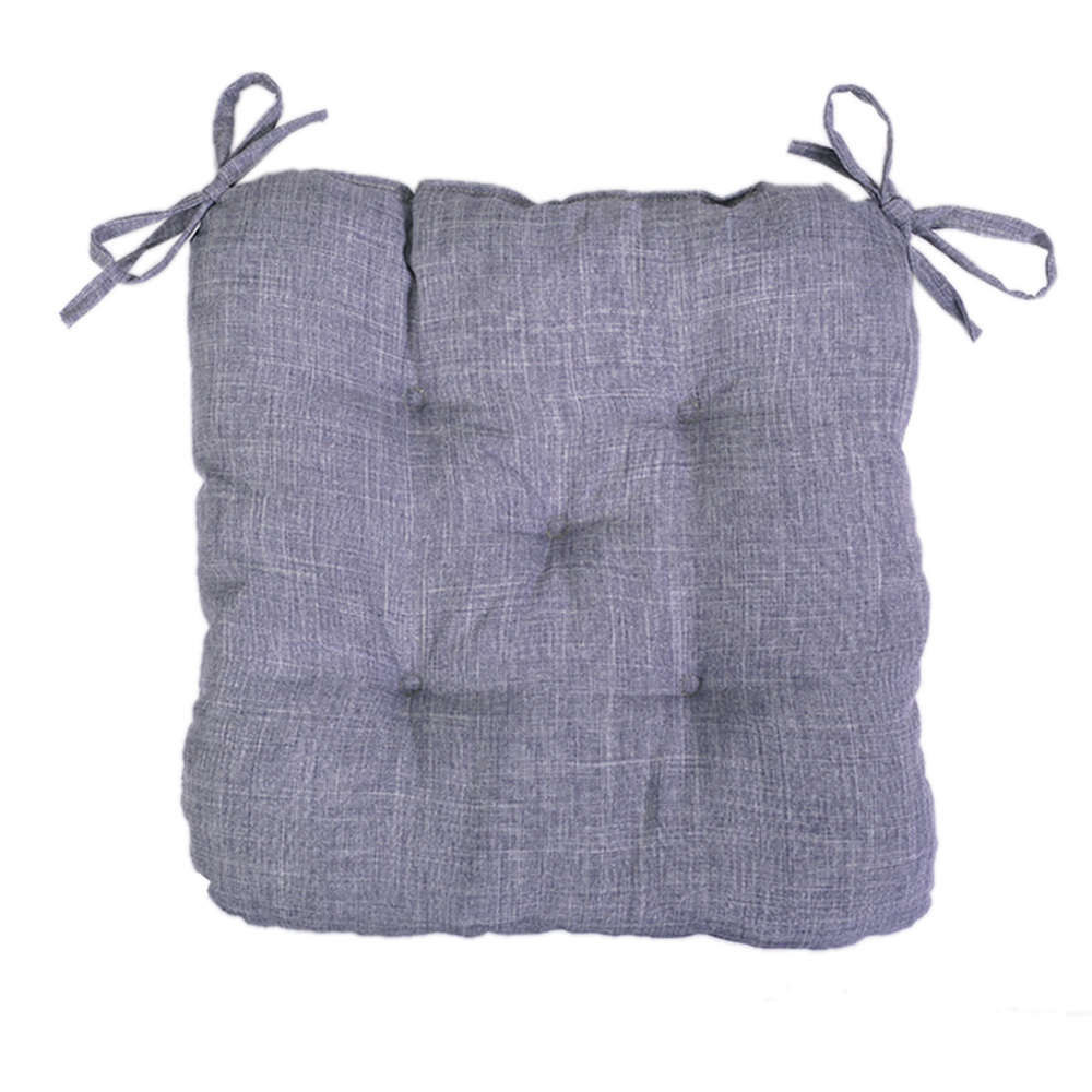 Подушка 38х38х8 см сіро-фіолетова