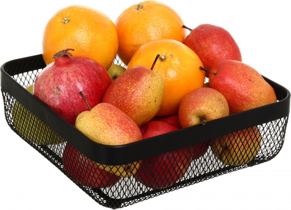 Корзинка для фруктов Flamberg Premium Fernie квадратный 26,5х9,8 см черный