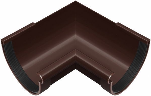 Кут внутрішній ПВХ RAINWAY Rainway 90° коричневий 130 мм коричневий 