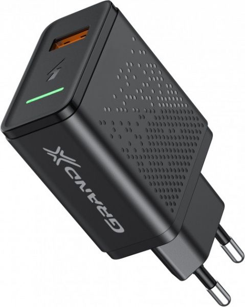 Зарядное устройство Grand-X Fast Charge 5-в-1 QC 3.0, AFC, SCP, FCP, VOOC, 1 USB 22.5 Вт