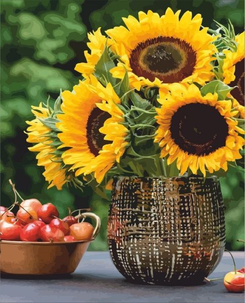 Полотно на картоні з контуром Натюрморт №34 30x40 см Rosa Start 