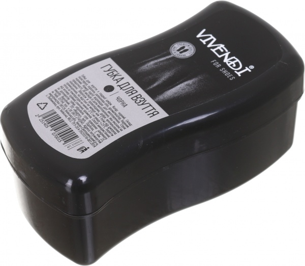 Губка Vivendi для взуття Хвиля чорний