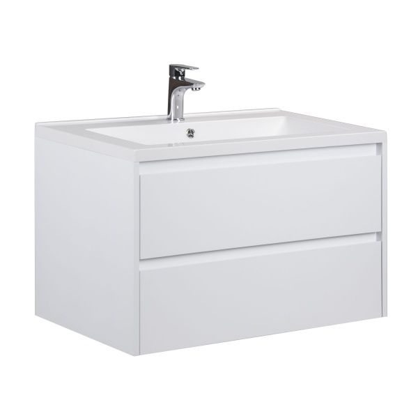 Тумба подвесная Мойдодыр Marko 80 с умывальником Cosmopolitan 80