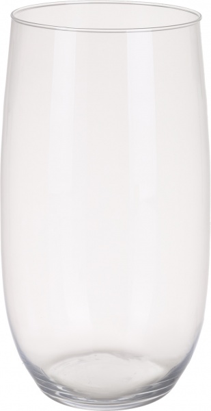 Ваза скляна Теамо циліндр вузький знизу d19,5 см 35 см прозорий 
