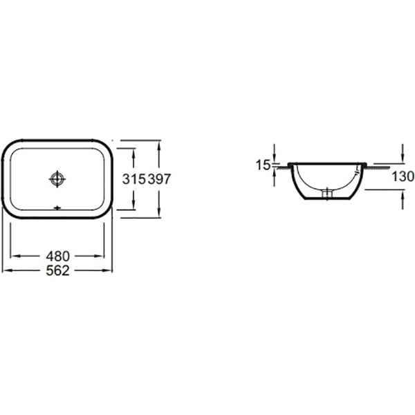 Умывальник Jacob Delafon Vox EYB102-00