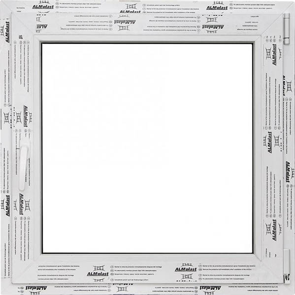 Окно поворотное ALMplast 60 500x500 мм правое