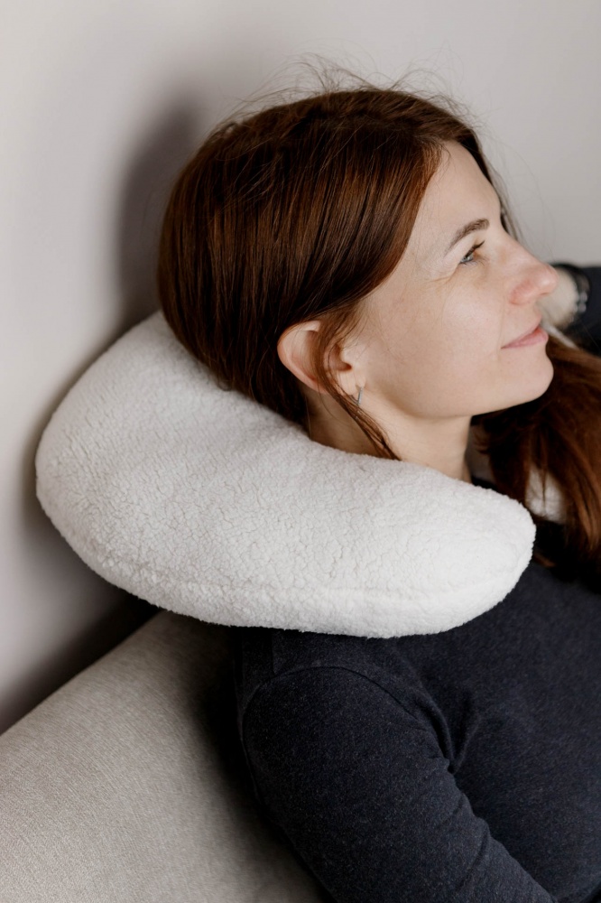 Подушка для путешествий Тедди TRAVEL молочный