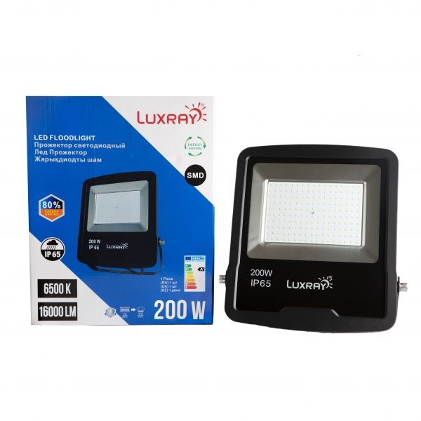 Прожектор светодиодный Luxray 200 Вт IP65 черный LXPAL65200