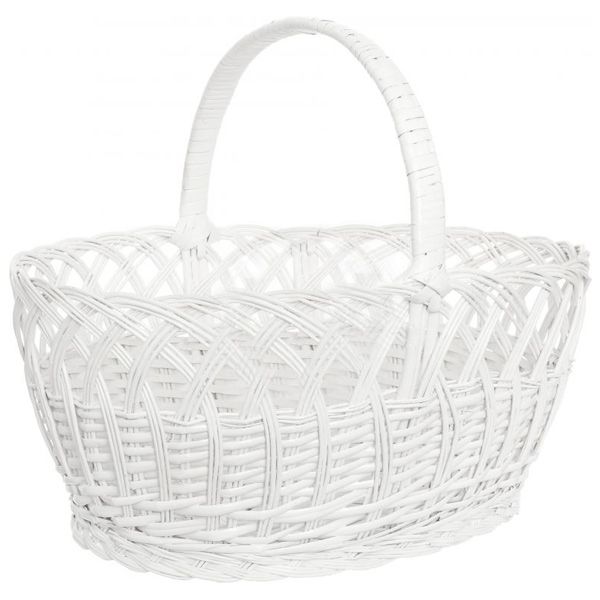 Корзина плетеная 41х30х38 см 1359 белая