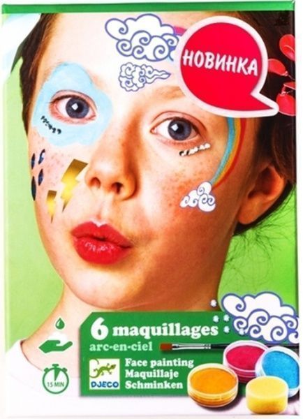 Набор косметики Djeco Радуга грим для лица