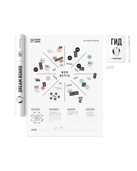 Скретч-постер Dream&Do Dream Board 1DEA.me 