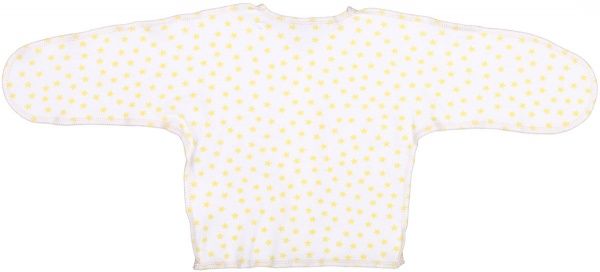 Распашонка детская Bambinelli желтая звездочка р.56 белый с рисунком 