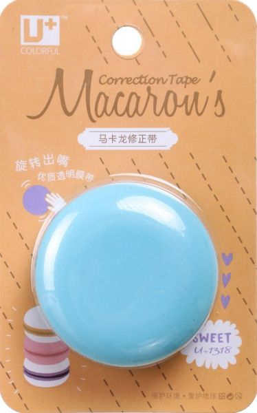 Коректор стрічковий Macaron`s блакитний