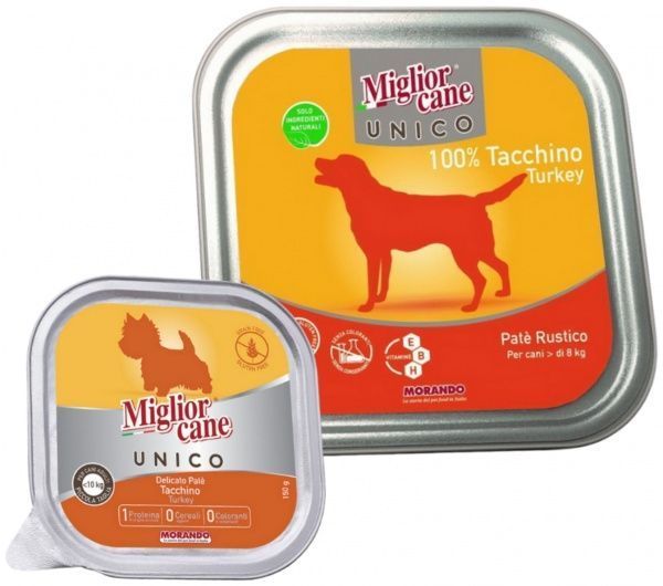 Корм Morando MigliorCane Unico only Turkey для собак, з індичкою 300 г