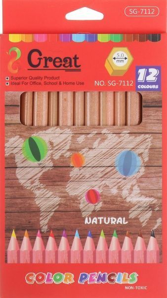 Олівці кольорові Monotone 12 шт.