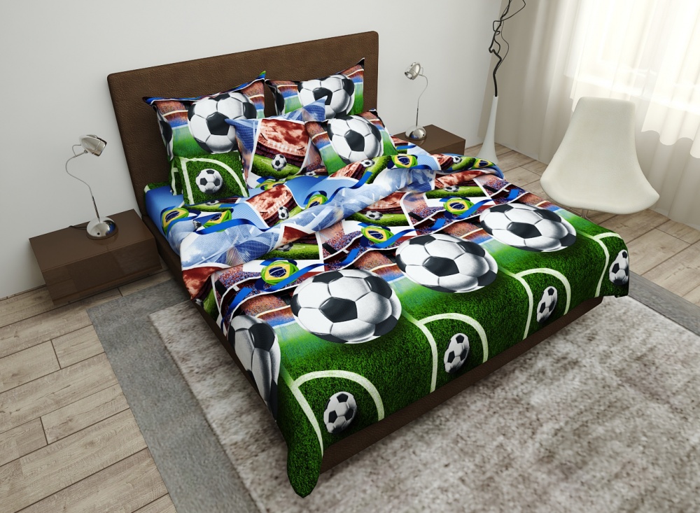 Комплект постельного белья Luna Kids Футбол разноцветный