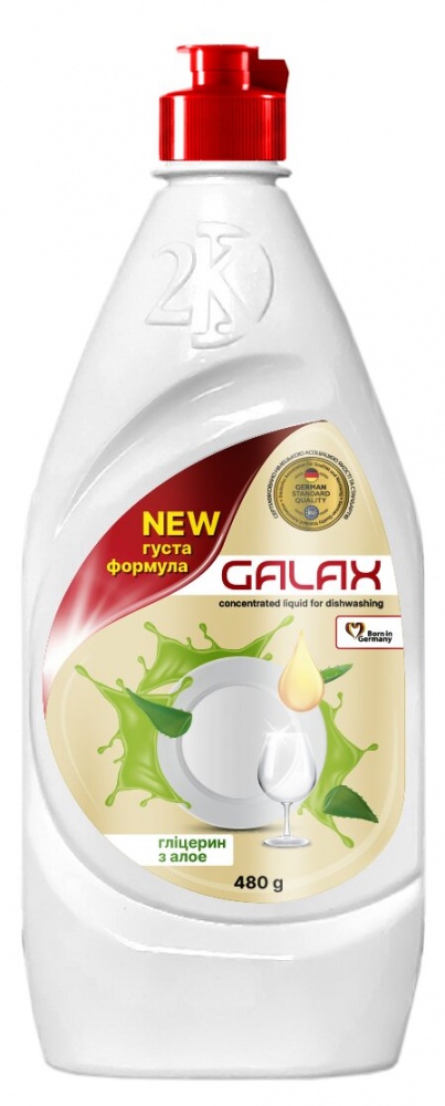 Средство для ручного мытья посуды Galax Глицерин з алое вера 0,48 кг