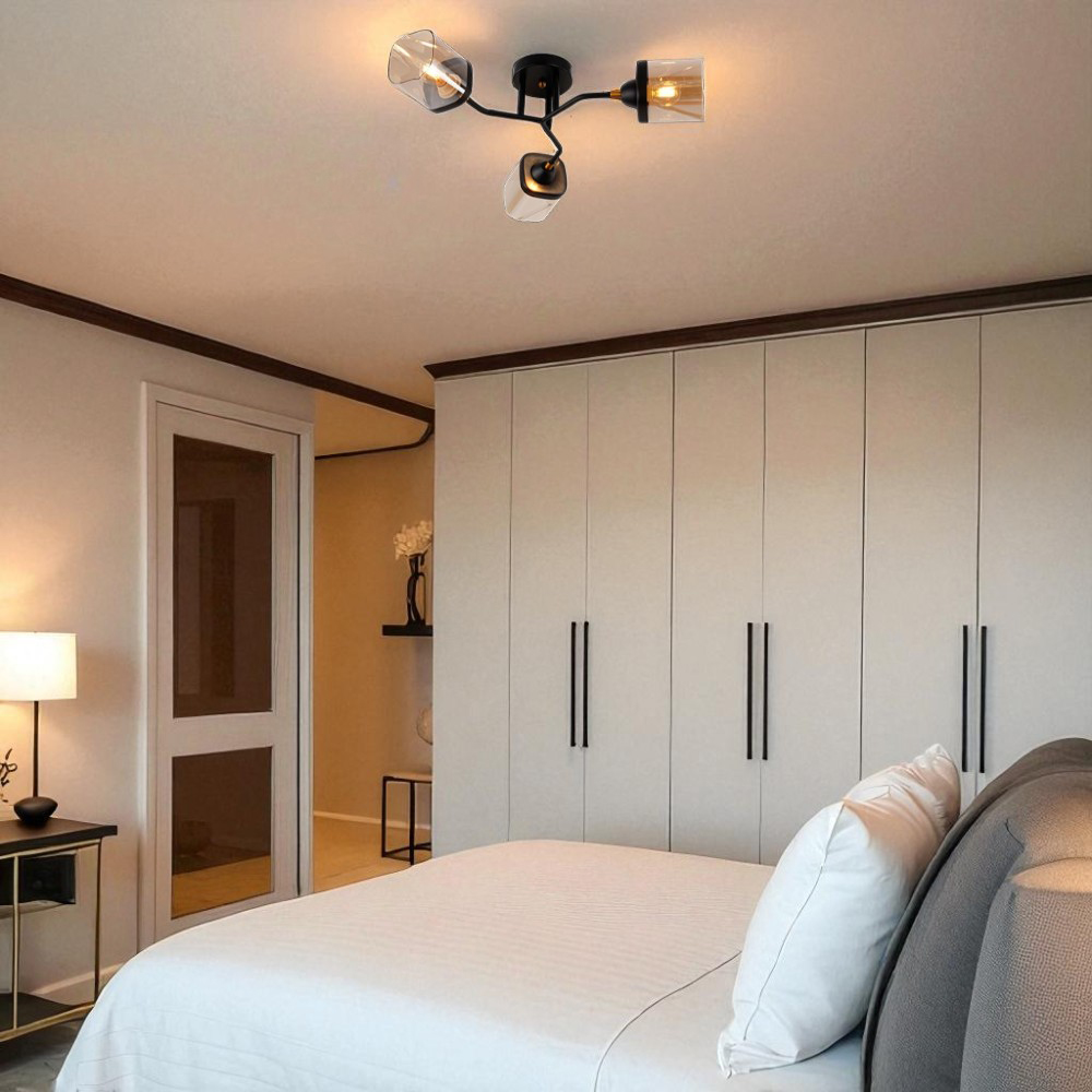 Люстра потолочная Blitz Carrara 3x60 Вт Е27 черный 5191-43