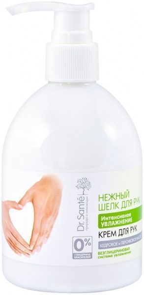 Крем для рук Dr. Sante Ніжний шовк Інтенсивне зволоження 300 мл
