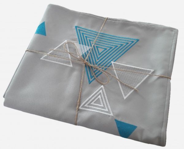 Скатерть Геометрия 218-19/00 140x220 см серый Эдельвика 