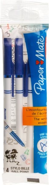 Набор ручек шариковых Paper Mate 4 шт. синие S0260344 