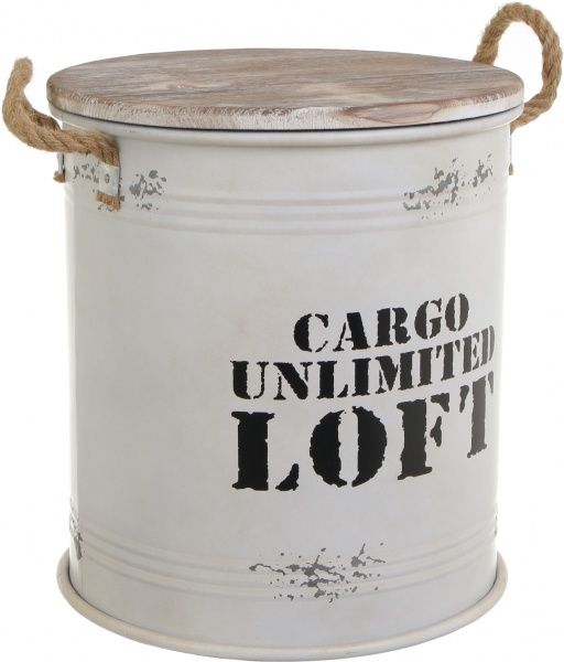 Бочка декоративная Cargo Loft белый YA11185L 
