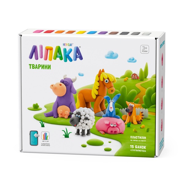 Набір для ліплення Lipaka Свійські тварини 15012-UA01