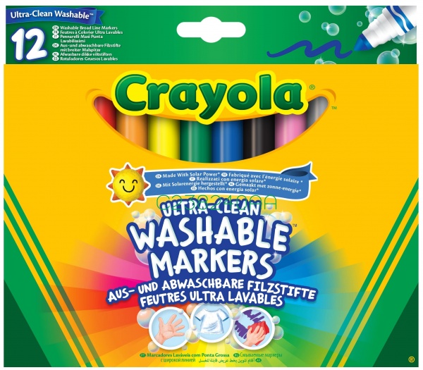 Набор фломастеров широкая линия (ultra-clean washable) 10 шт. Crayola