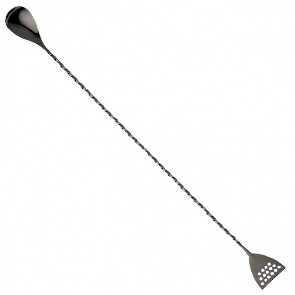 Ложка барная со стрейнером черная 40 см М37072ВК Bar Fly