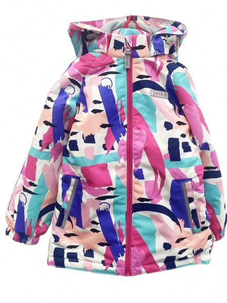 Куртка детская для девочек JOIKS р.128 розовый EW-83/128 