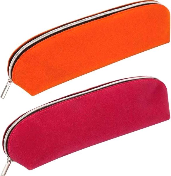 Пенал трикутний замшевий в асортименті
