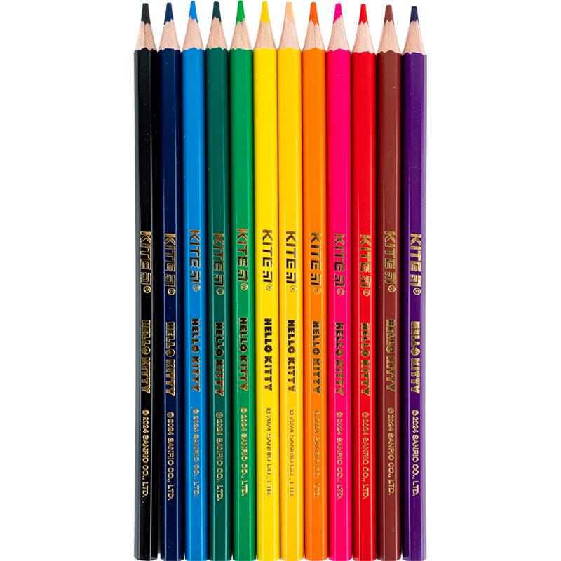 Набір кольорових олівців 12 шт. HK24-051 KITE