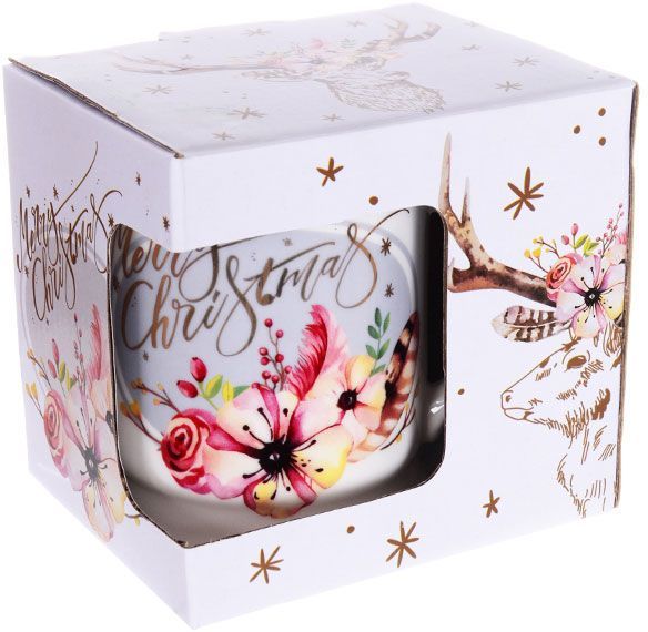 Чашка для чая Рождественский олень 400 мл 924-450 Lefard