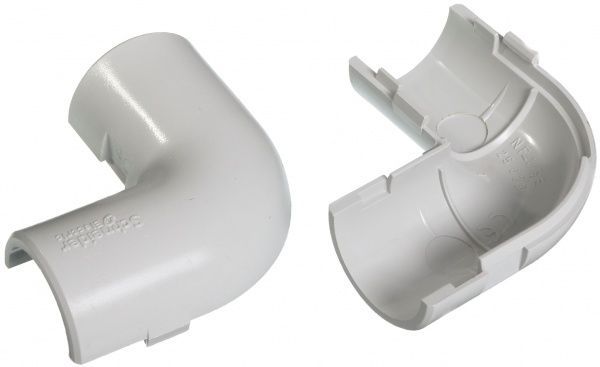 Соединитель угловой для труб Schneider Electric RAL 7035 d25 мм 