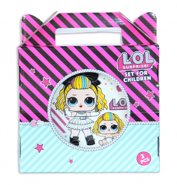 Набор детской посуды 80 B.B. 3 предмета L.O.L. SURPRISE!