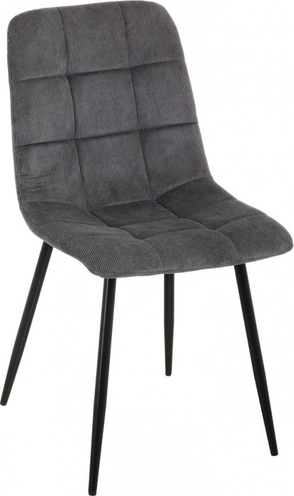 Стул Центр Меблів Summy 45х56х88 см вельвет Corduroy-4 серый / черный