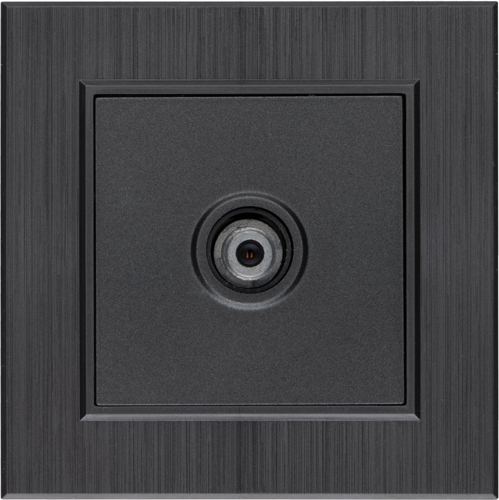 Механизм розетки TV оконечная IP20 дымчатый 57050027