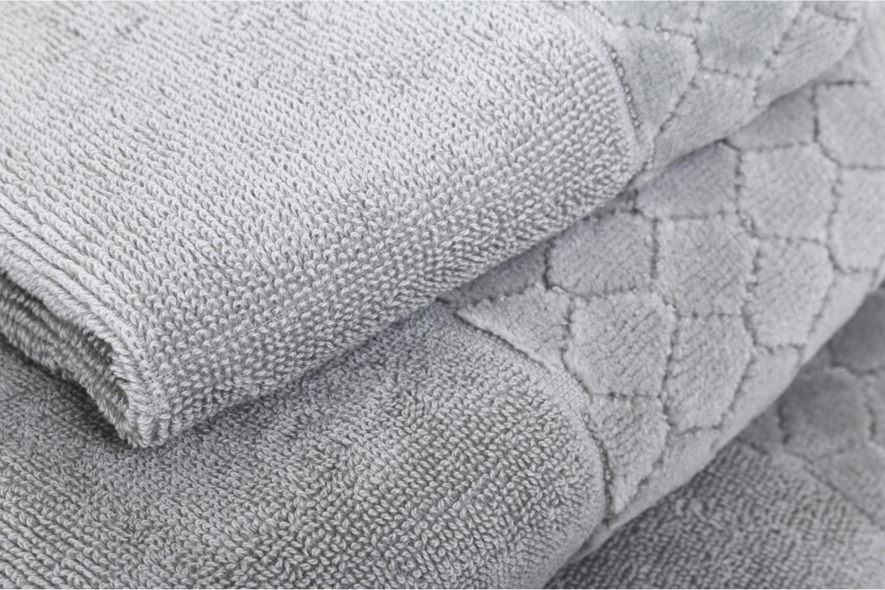 Полотенце махровое VELOUR CELLS 50x90 см серый La Nuit