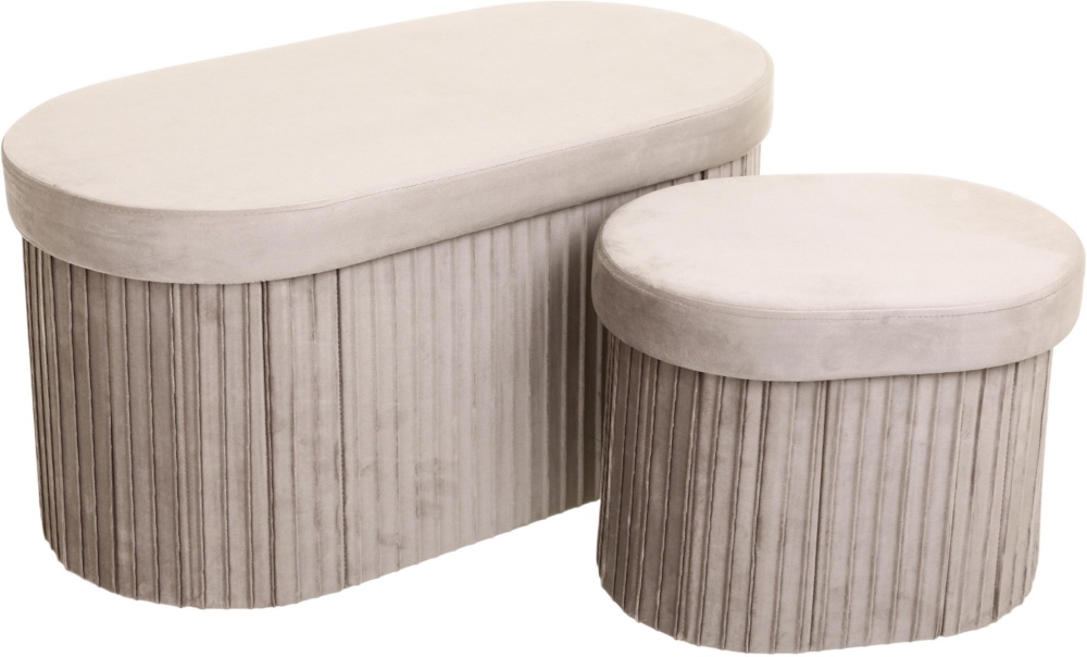 Сундук-пуф Sensio для хранения Velora 420х330х310 мм серый (HS15-F010)