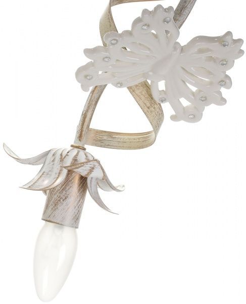 Люстра стельова Arte Lamp A8626PL-3WG Libellula 3x120 Вт E14 біло-золотистий 