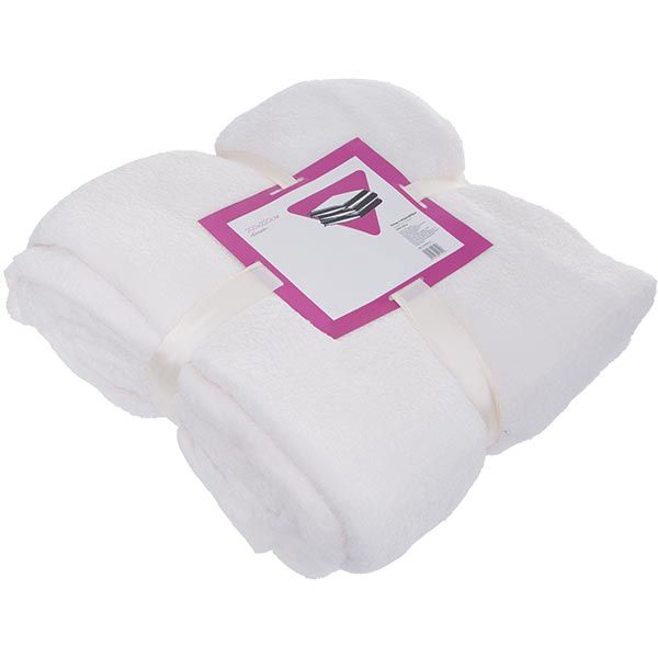 Плед мікрофібра Underprice білий 200x220 см